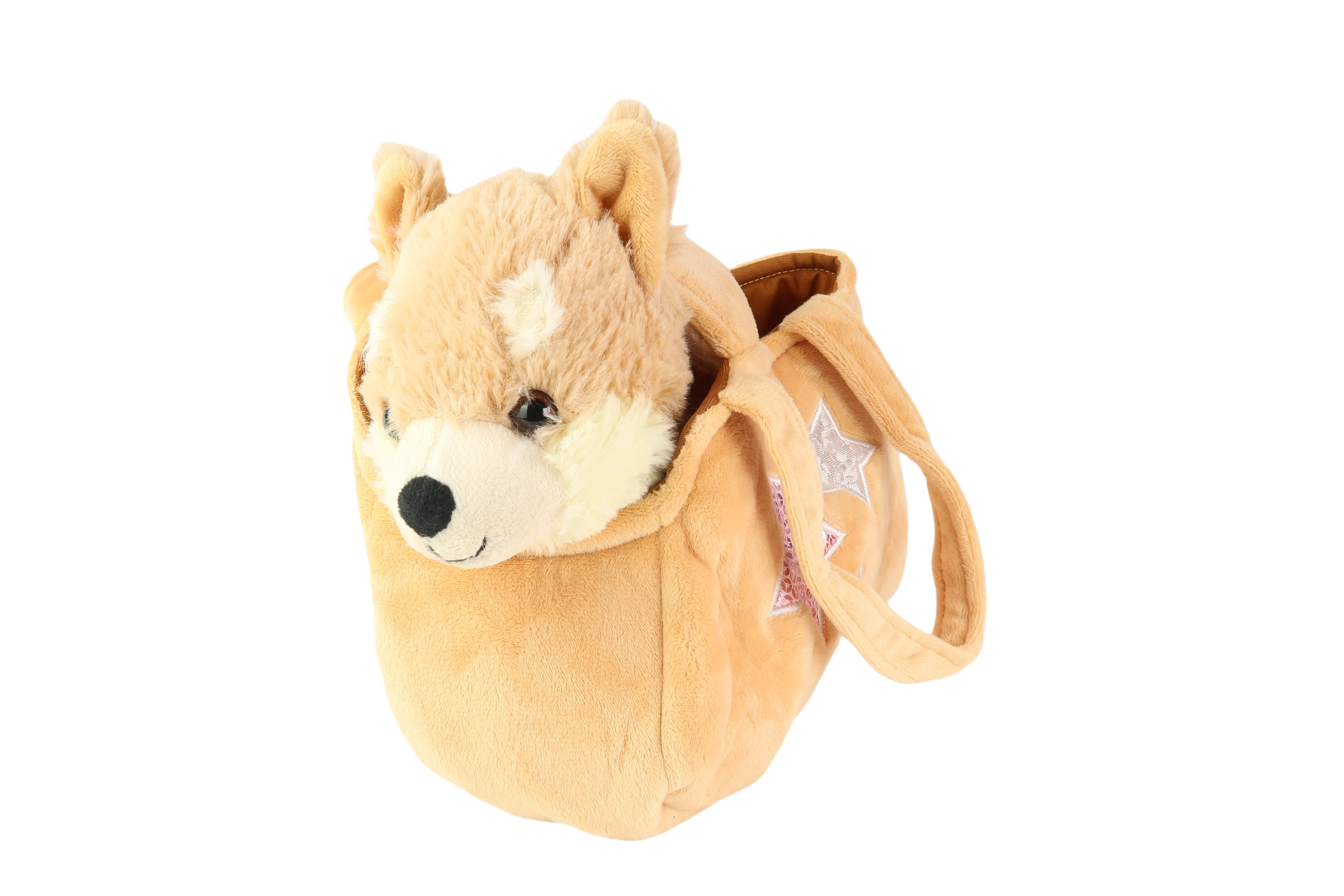 12 Inch Beige Puppy Bag